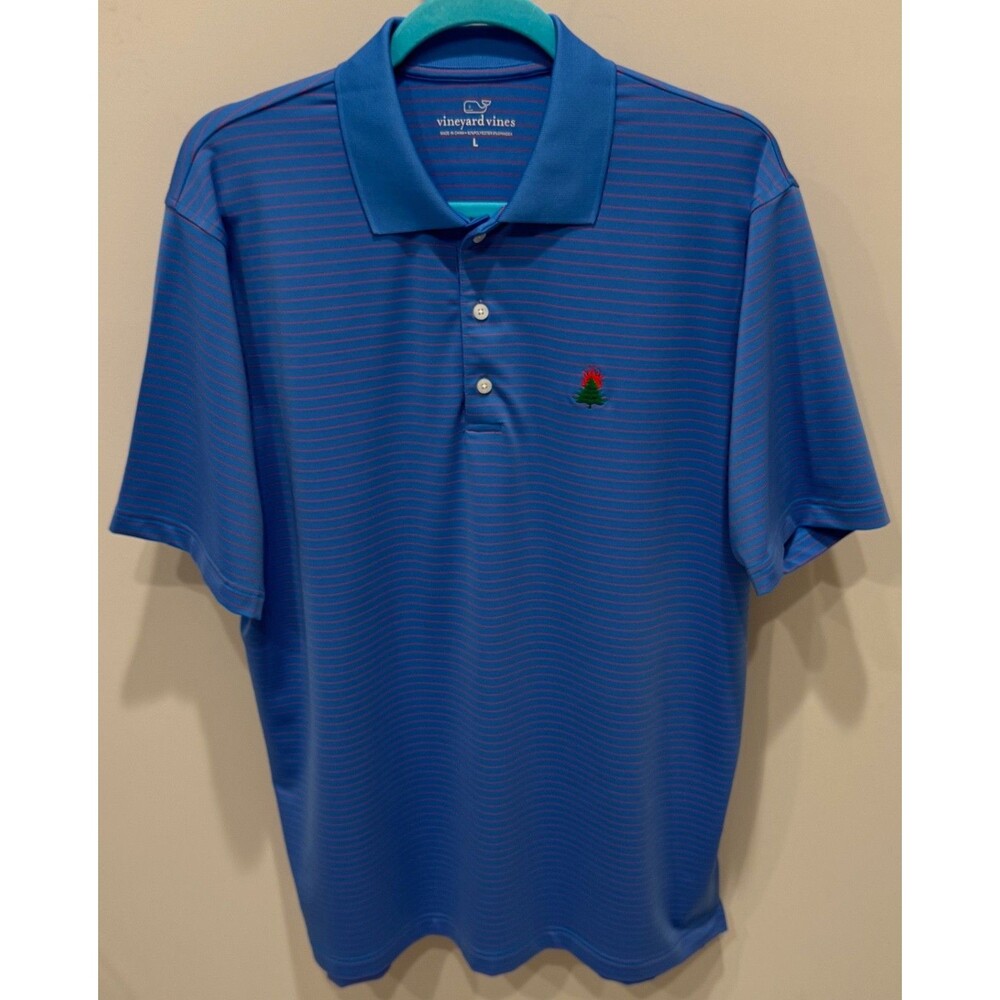 Burning Tree Golf Club - Vineyard Vines Golf Shirt - Men's Large - Blue